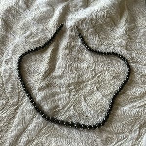 Black pearl necklace